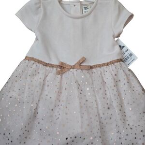 OshKosh B'gosh Cream and Gold Star Dress